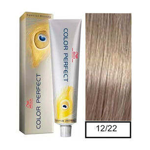 Wella - Tintura Permanente Color Perfect Special Blonde 12/22 Rubio Intenso Mate Especial 60 Ml + Oxidante En Crema De 60 Ml