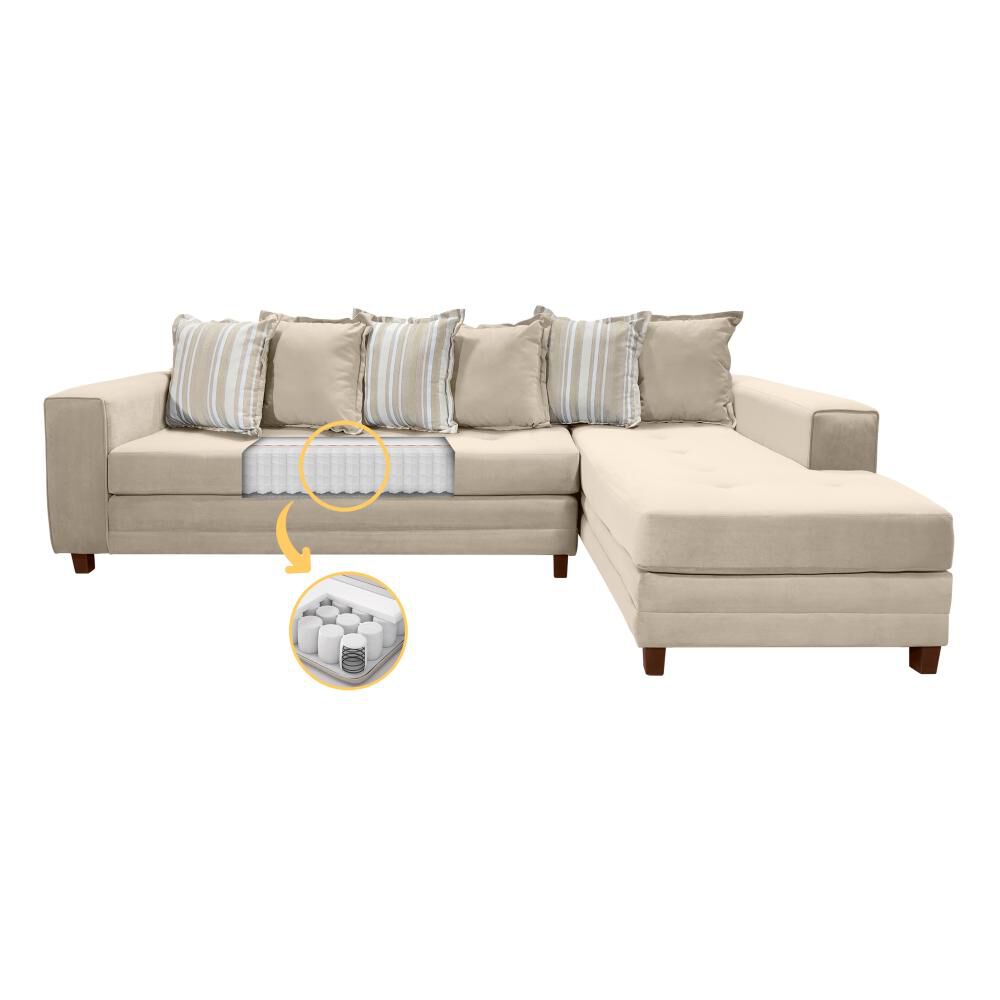 Sofá Seccional Living Factory New Venecia / 4 Cuerpos image number 6.0
