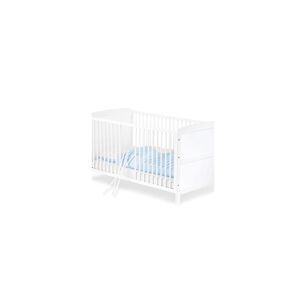 Cuna Viktoria 140 Cm Blanca Y Madera