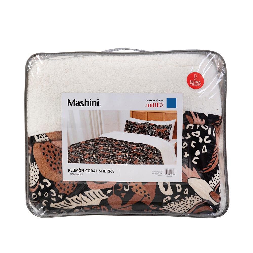 Plumon Coral Print Sherpa 2 Plazas Selva image number 4.0