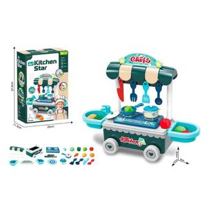 Set Juego Carrito De Cocina Kitchen Star 24pcs