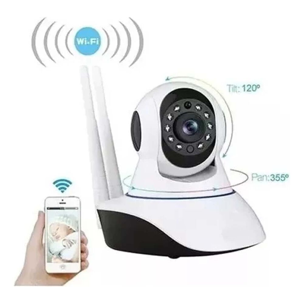Cámara Ip 360 Hd Wifi Detección Movimiento Visión Nocturna image number 1.0