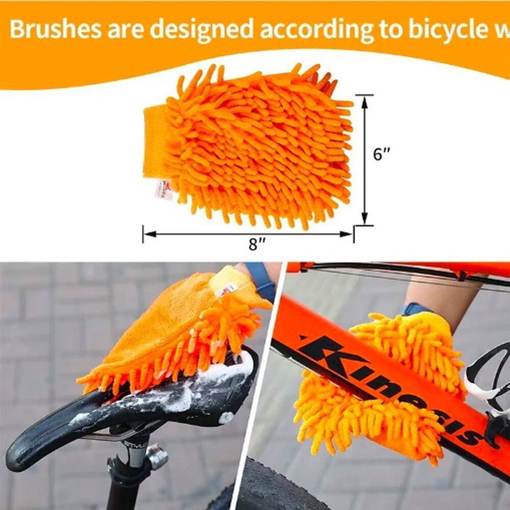 Limpieza Bicicleta Kit 10 Piezas Cepillo Polvo Limpia Cadena image number 1.0