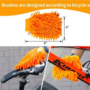 Limpieza Bicicleta Kit 10 Piezas Cepillo Polvo Limpia Cadena