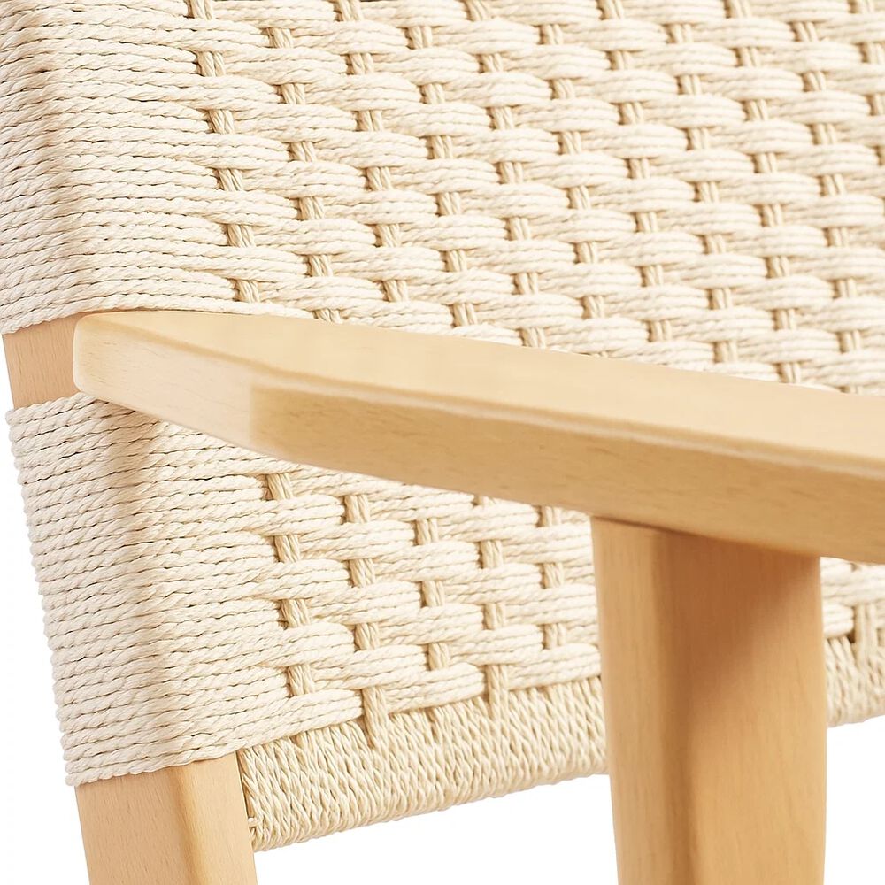 Butaca Sitial Danesa Wegner - Madera Hilo De Cuerda image number 5.0