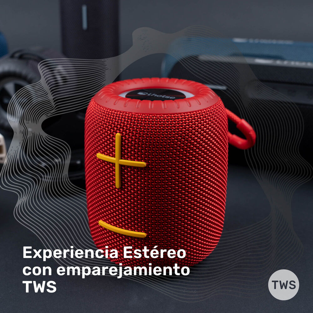 Parlante Portátil Inalámbrico Bluetooth Tripgo+ Red image number 1.0