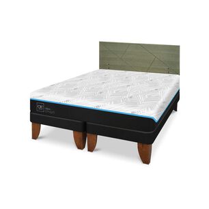 Cama Europea Cic Green Infinity / King / Base Dividida + Respaldo