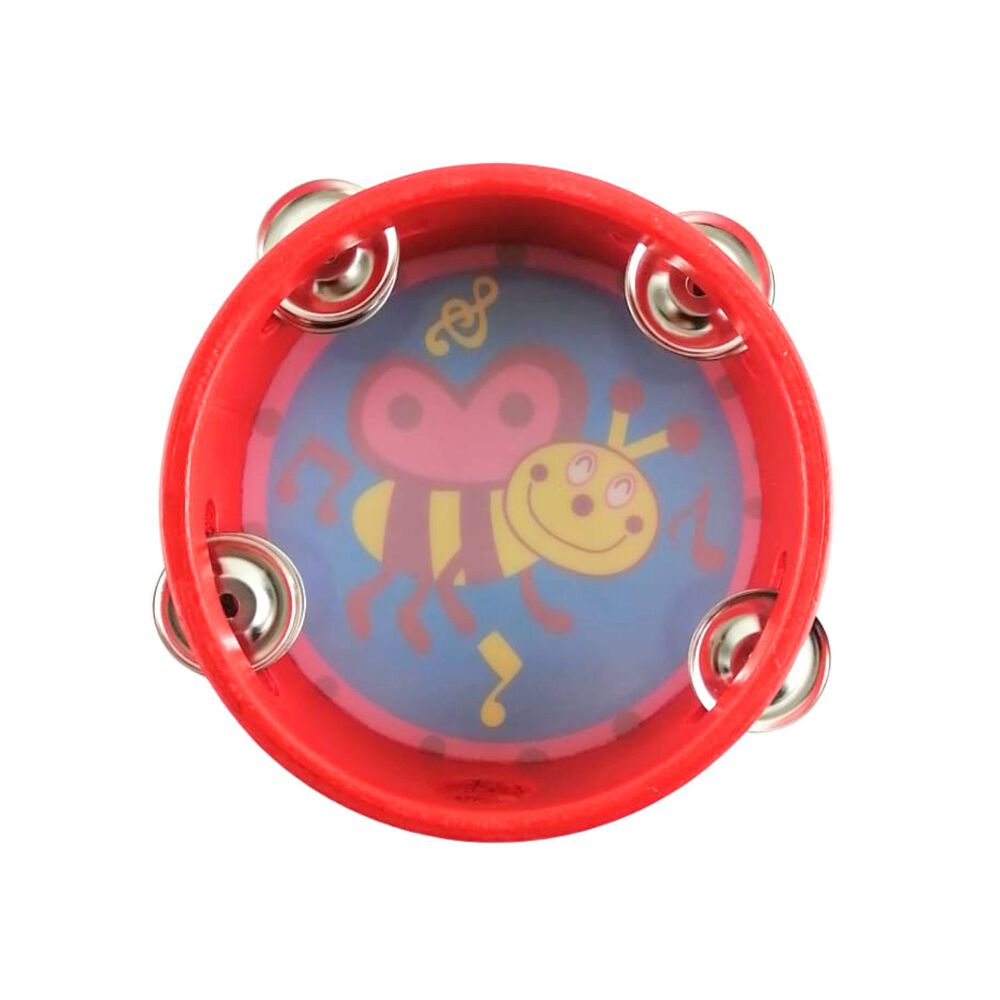 Pandero Pequeño De Madera Infantil De +3 Años De 15x15 Cm image number 2.0
