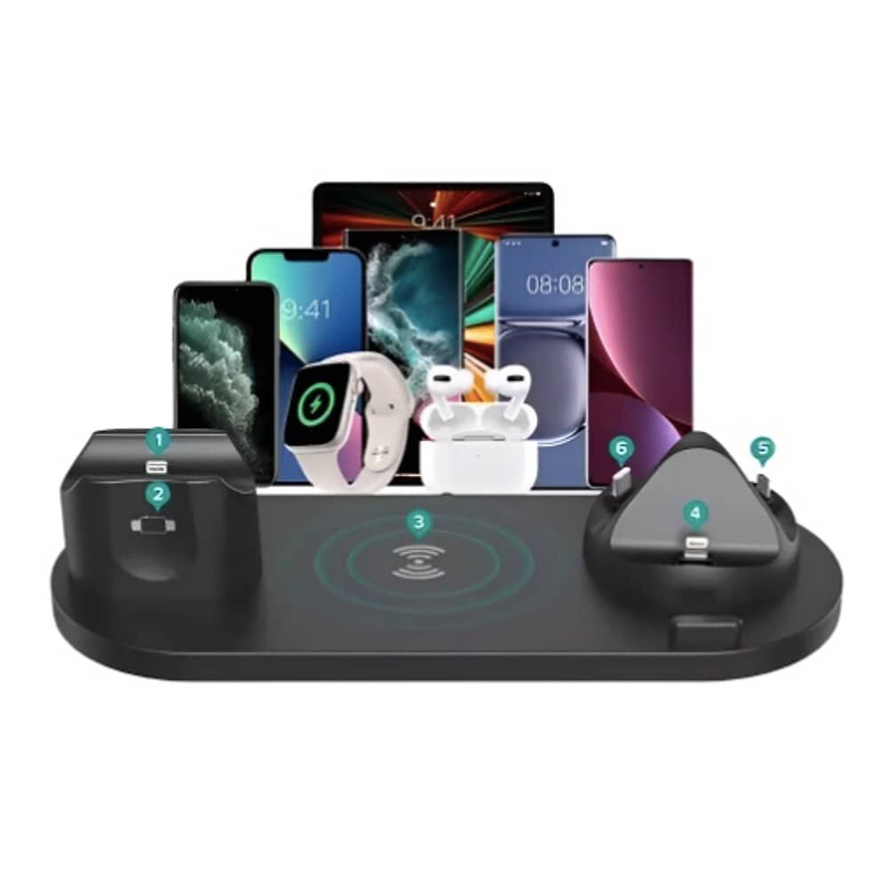 Base Carga R&aacute;pida 15w 6-1 Para Iphone image number 0.0