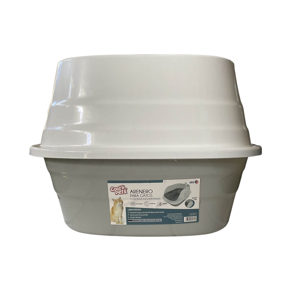 Arenero Cerrado Gatos Con Pala 26.5*47.7*38.7 Cm Cool Pets image number 3.0