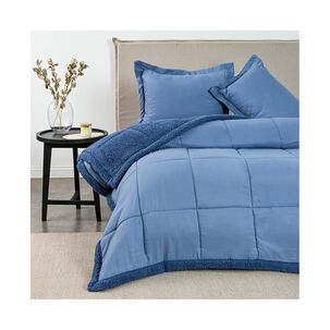Af - Plum&oacute;n Rollo Sherpa Azul 2.0