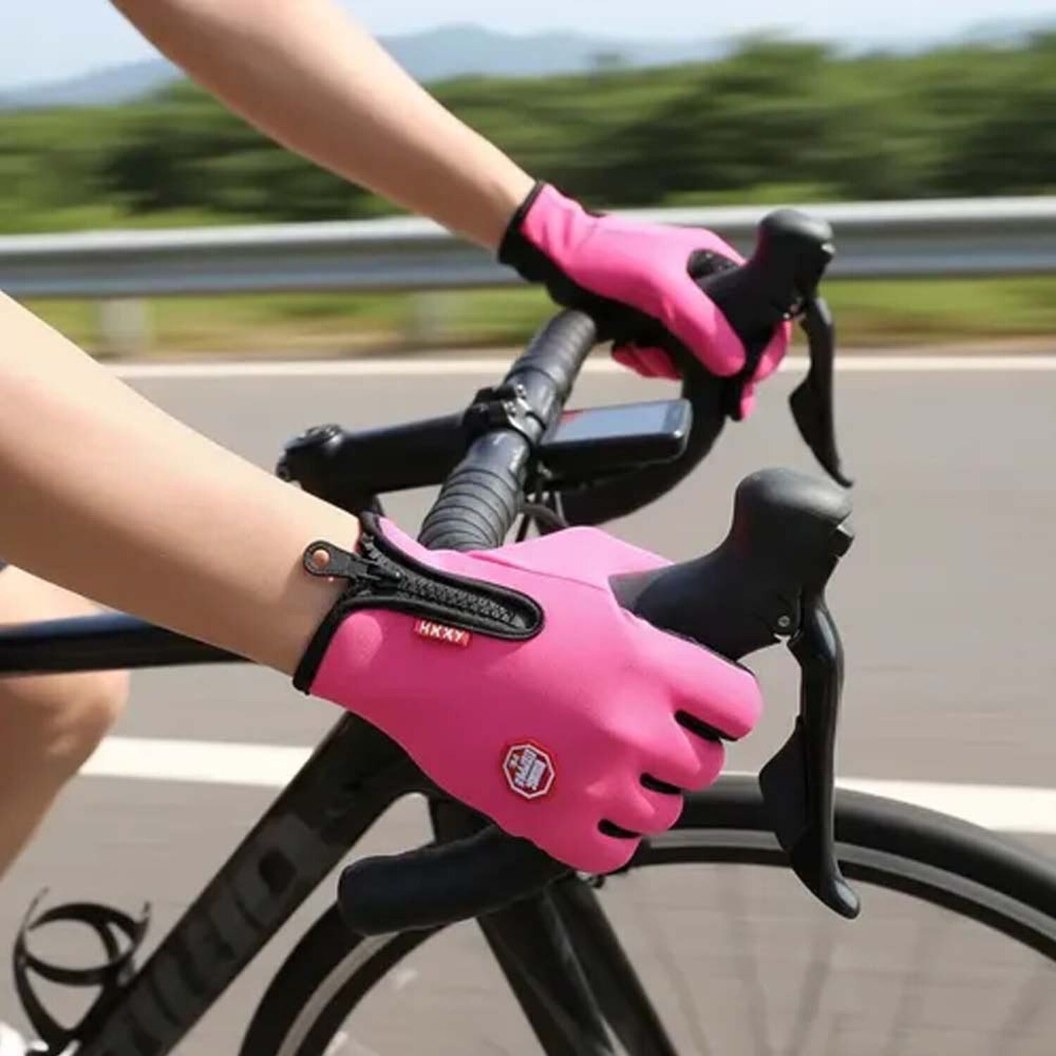 Guantes T&eacute;rmicos Unisex Rosa image number 4.0
