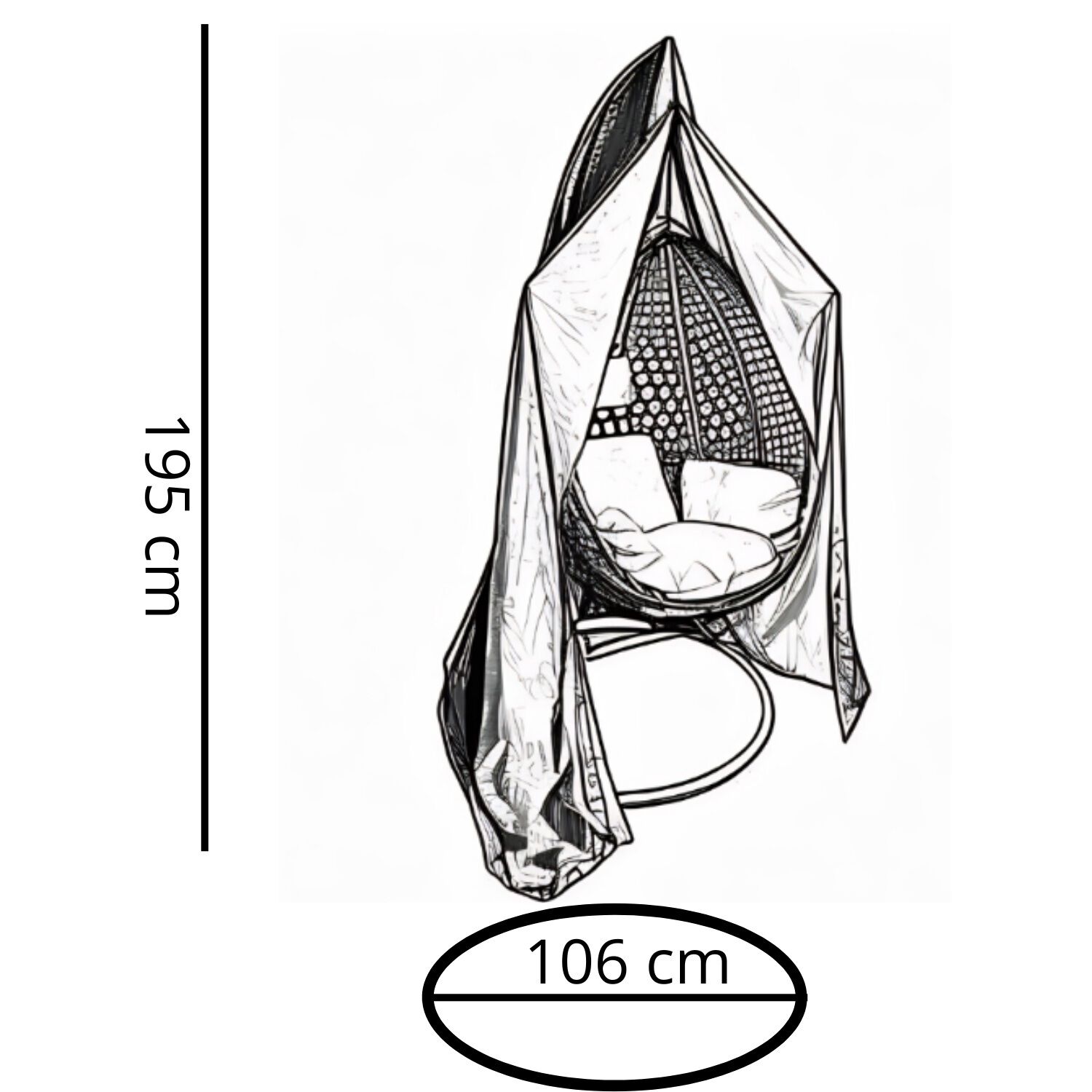 Funda Protectora Silla Colgante M/l Waterproof + Uv image number 3.0