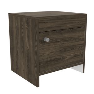 Velador 1 Puerta 41,6x40x35 Cm Caf&eacute; Oscuro