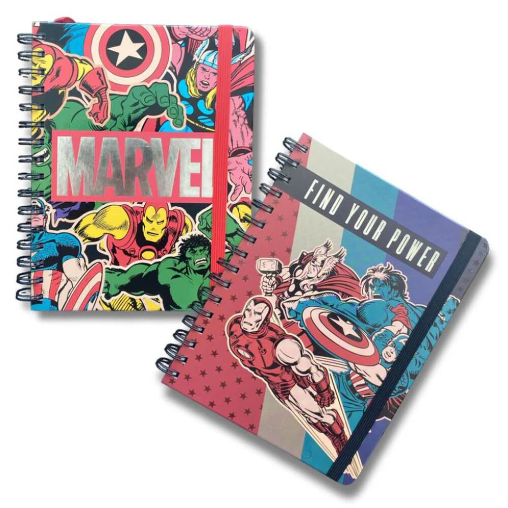 Libreta Espiral Marvel Hojas Lineal A5 -mooving image number 0.0