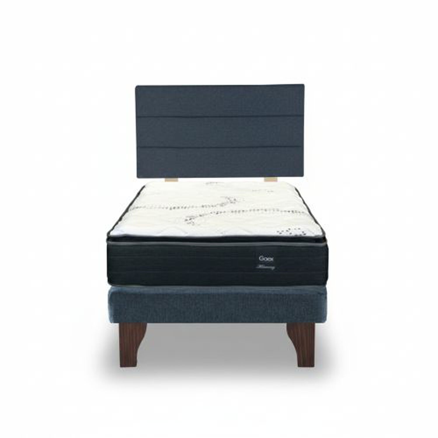Cama Europea 1.5 Plaza 190 Plus Respaldo Atacama image number 1.0