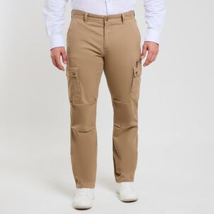 Pantalón Liso Tiro Medio Regular Hombre Peroe