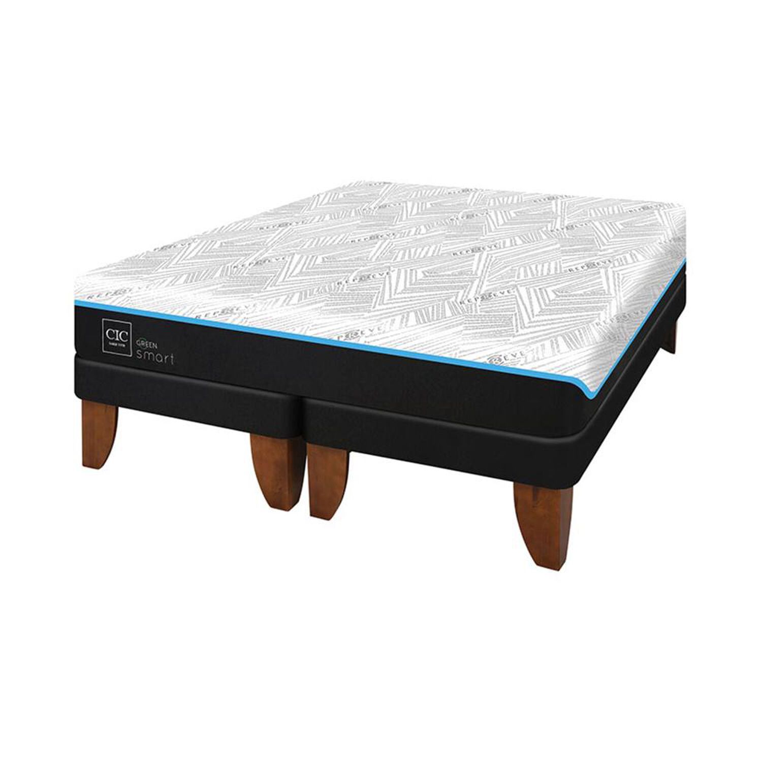 Cama Europea Cic Green Infinity / 2 Plazas / Base Dividida image number 1.0