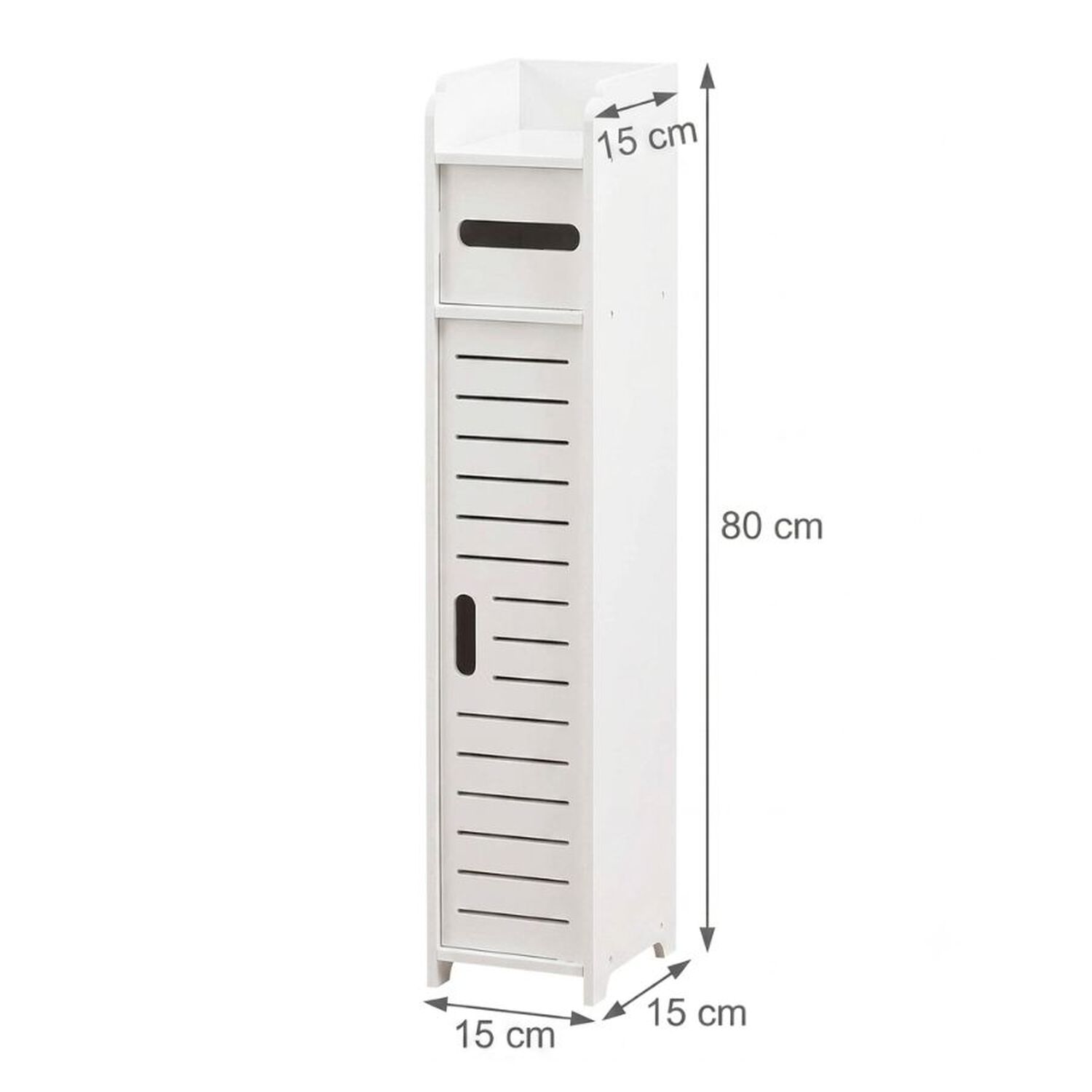 Estante Organizador De Ba&ntilde;o Color Blanco 80x15x15cm image number 1.0