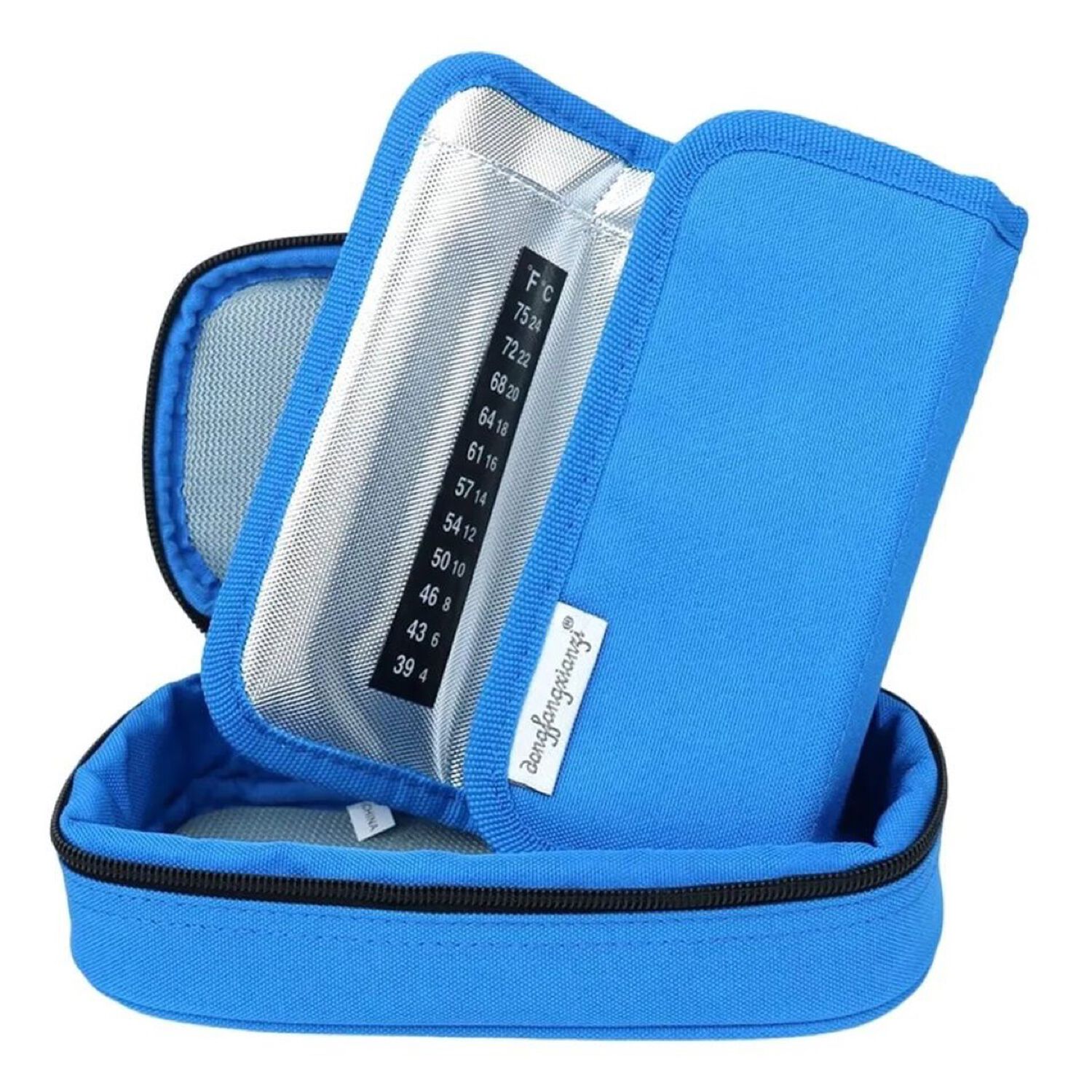 Bolso Estuche De Viaje Cooler Porta Insulina Diab&eacute;ticos Oneder Tela Azul image number 4.0