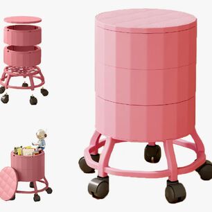 Silla Organizadora Con Ruedas Roja