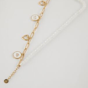 Collar Doble 19v69 Dorado Mujer Stb043