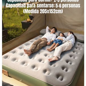 Colchón Cama Inflable Eléctrico Con Cojín Bolso 1 Plaza