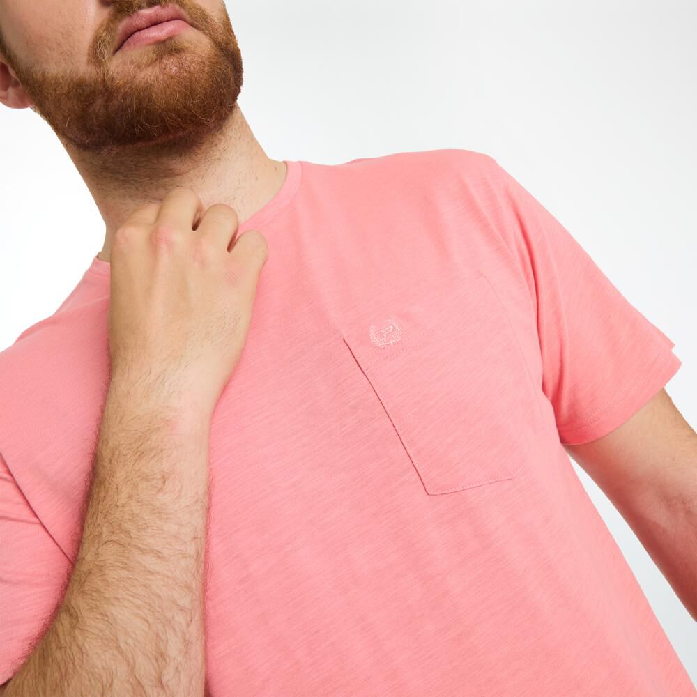 Polera Regular Manga Corta Cuello Redondo Hombre Peroe image number 4.0