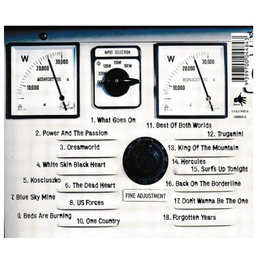 Midnight Oil - 20.000 Watts: Collection | Cd image number 1.0