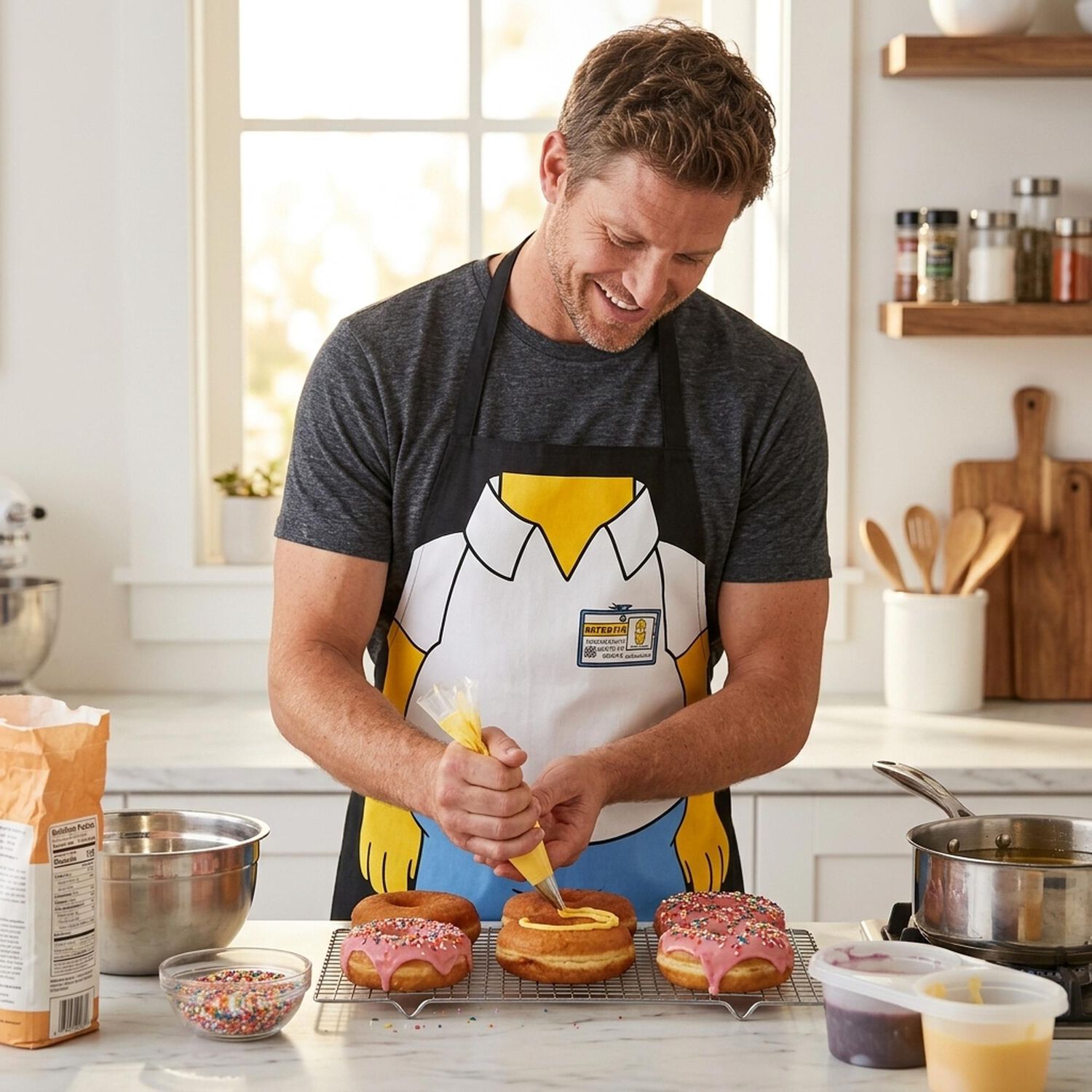 Delantal Cocina Homero Serie The Simpsons image number 4.0