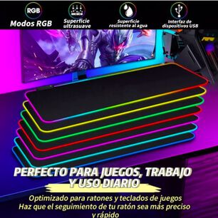 Mouse Pad Con Luz Antideslizante