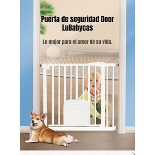 Puerta De Seguridad Beb&eacute; Mascotas Door 77-82cm Lubabycas