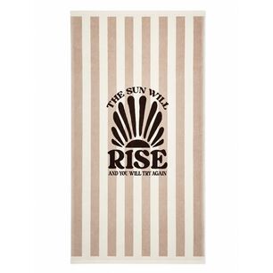 Toalla De Playa Casaideal Sunbeige / 75x150 Cm
