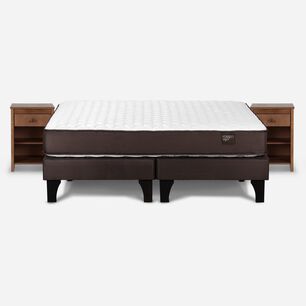 Cama Europea Rosen Ergo T / King / Base Dividida + Veladores Ferraras