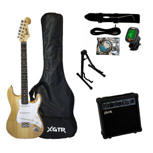 Pack Guitarra El&eacute;ctrica Natural St111 Nt, Amp 15w Xgtr