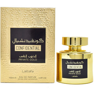Confidential Private Gold 100ml Unisex Lattafa Perfume