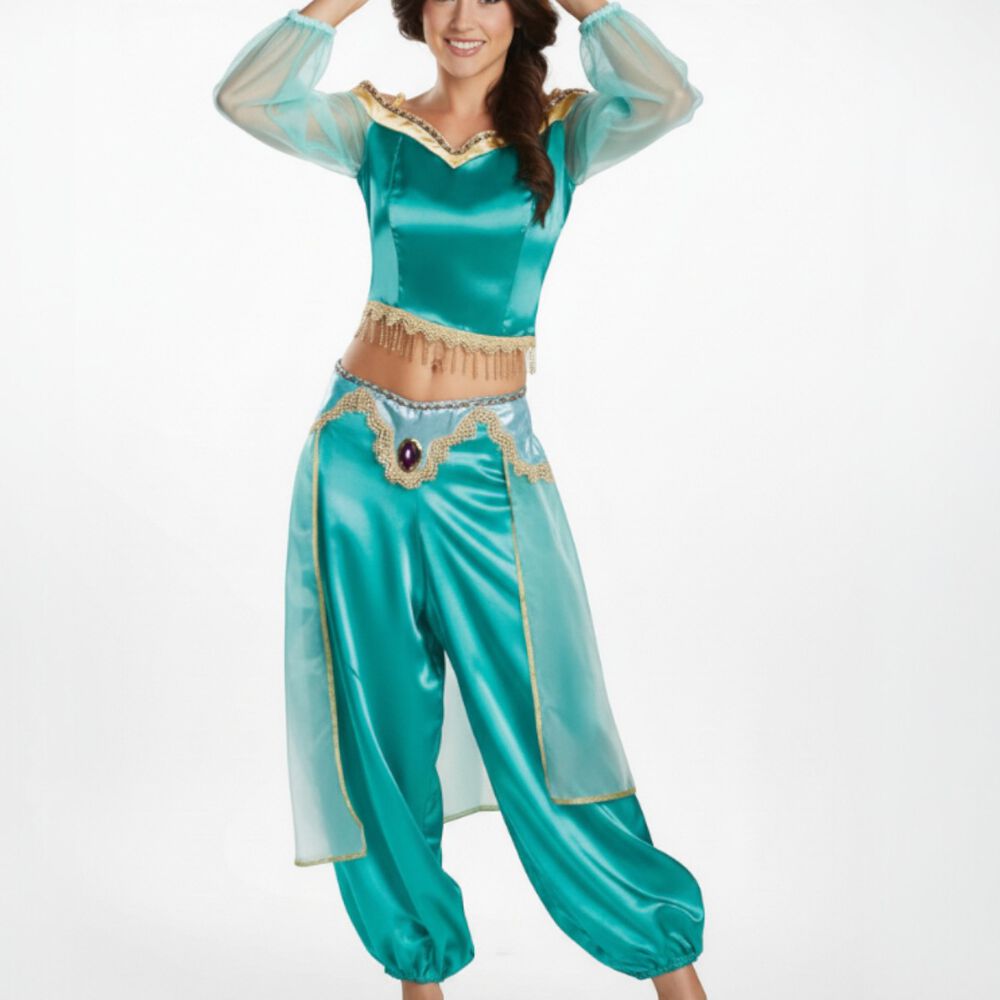Disfraz Princesa Jasmine Jazmin Aladdín Cosplay image number 6.0