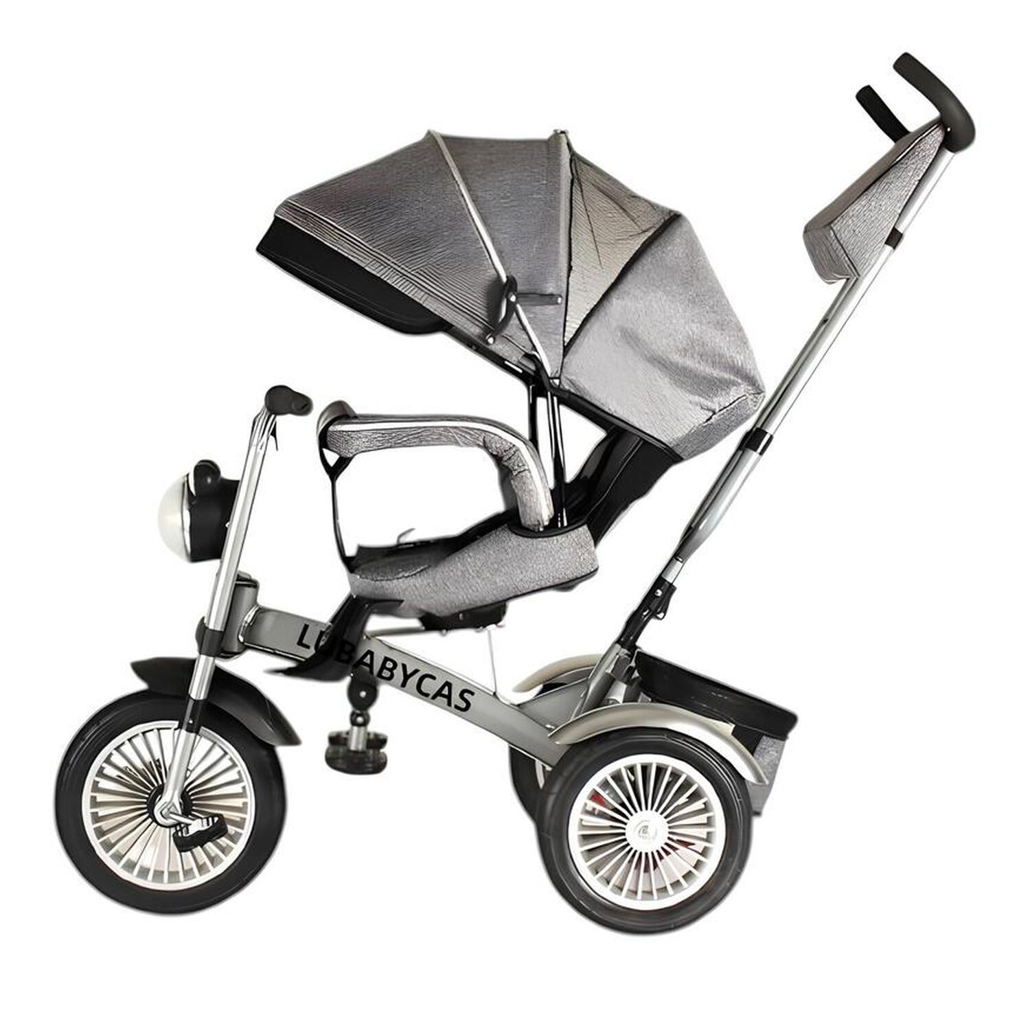 Triciclo Multifuncional 360&deg; Con Luces Lubabycas Gris image number 0.0