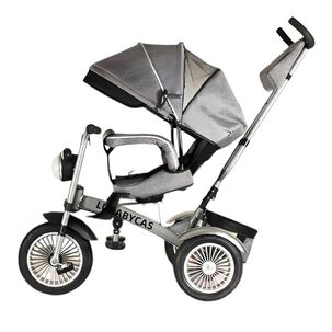 Triciclo Multifuncional 360° Con Luces Lubabycas Gris Triciclo Multifuncional 360° Con Luces Lubabycas Gris