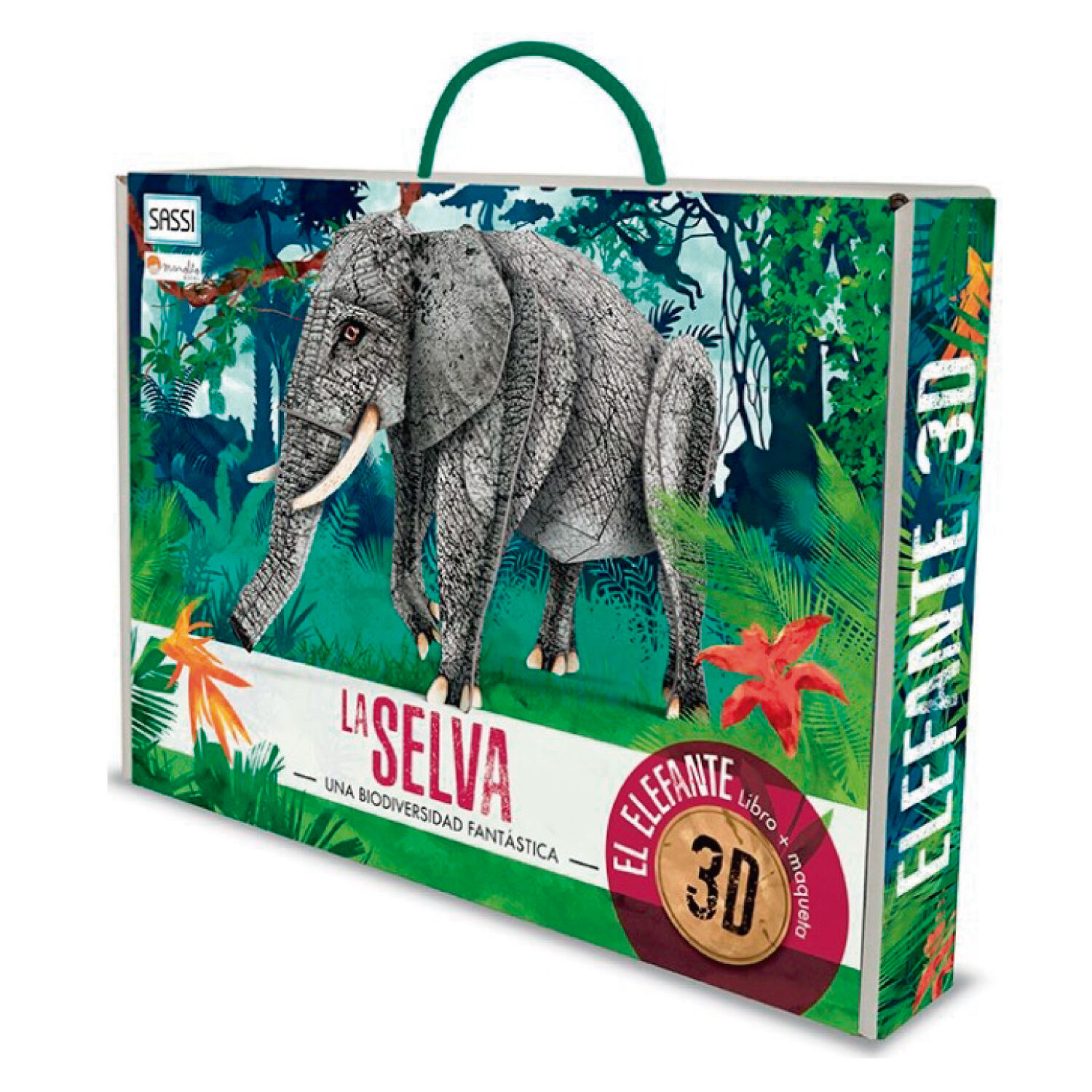 Libro Mas Maqueta La Selva, Elefante 3d