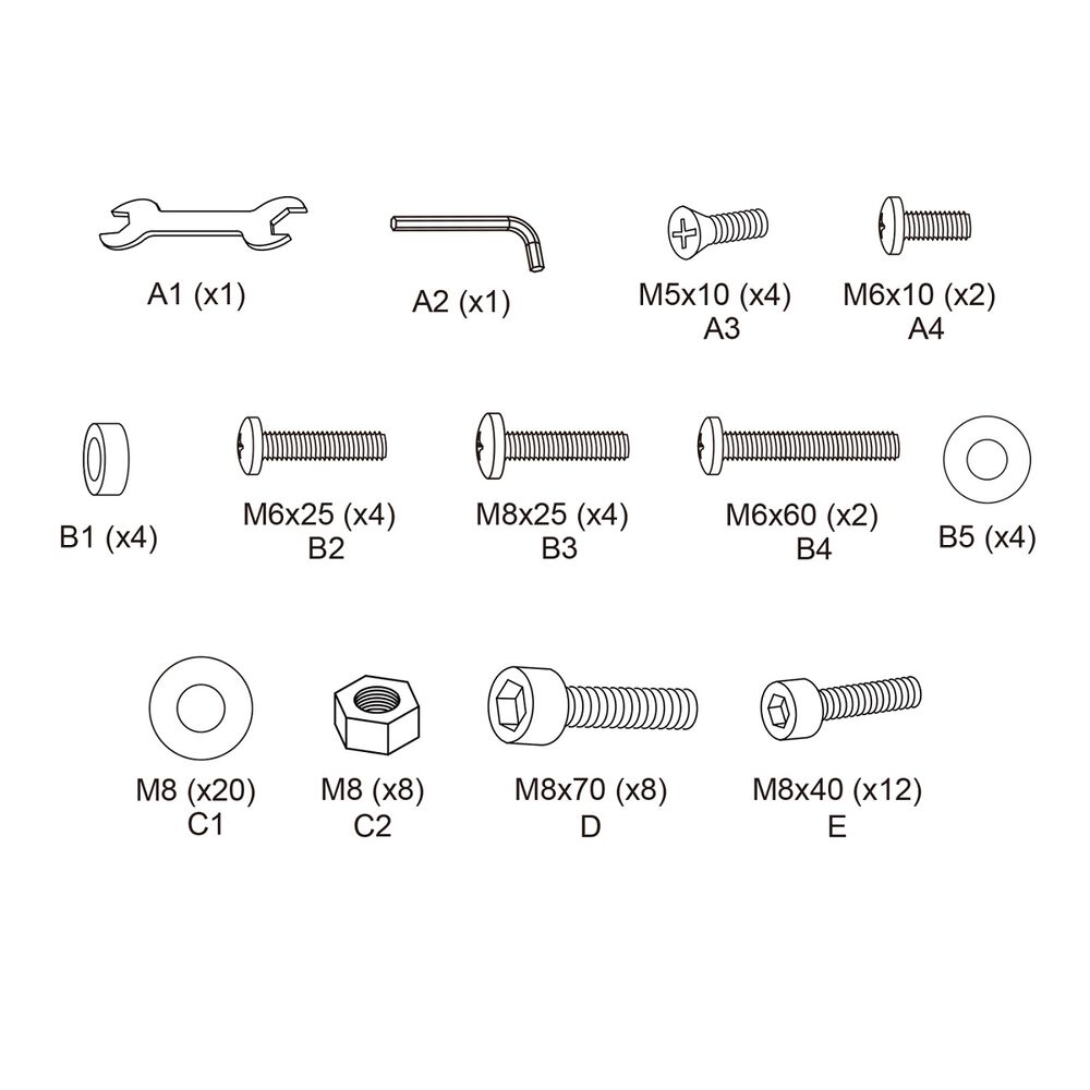 Pedestal Tv Alta Carga 55" A 110" 120kg - Brasforma image number 4.0