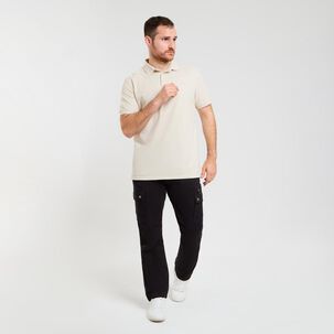 Polera Manga Corta Cuello Piqué Hombre Peroe