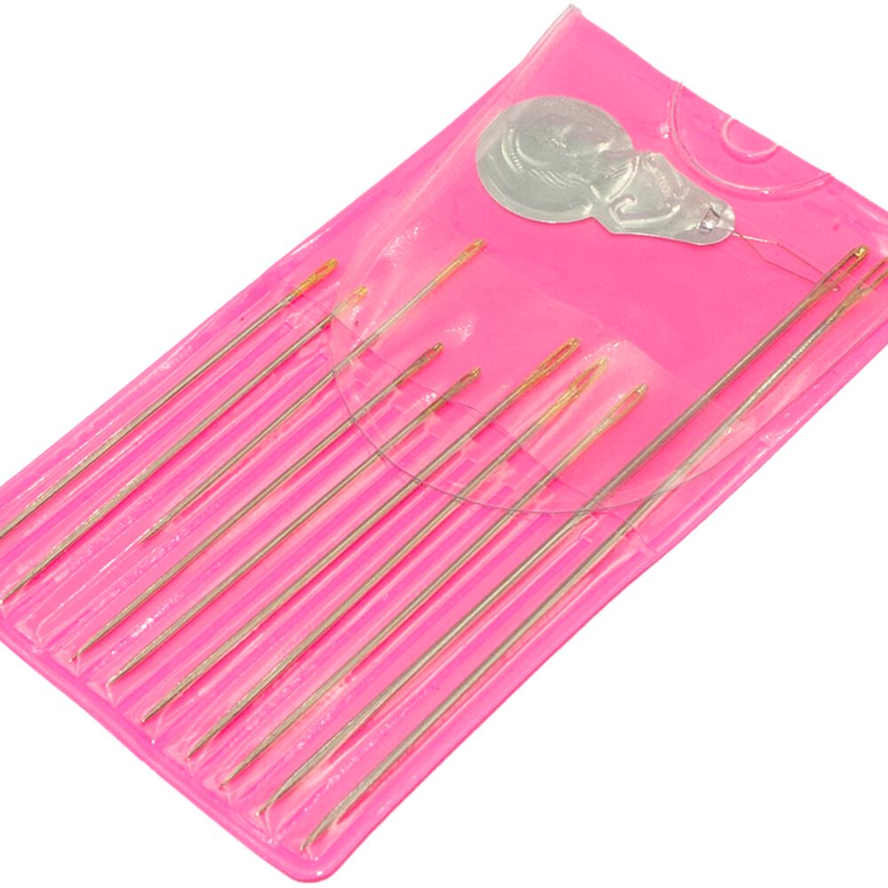 Agujas Para Coser Sobre Rosado C/enhebrador Set 11 Uds image number 0.0