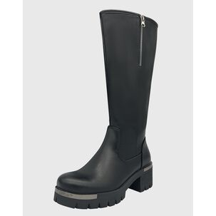 Bota Para Mujer, Negra Bajo La Rodilla Lisa Danicolle