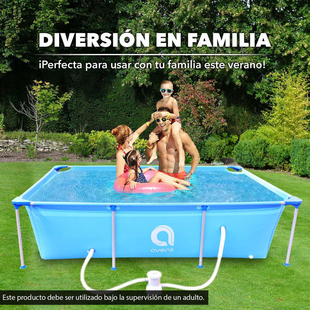 Piscina Con Filtro 2612l 66x179x258 Cm Celeste image number 4.0