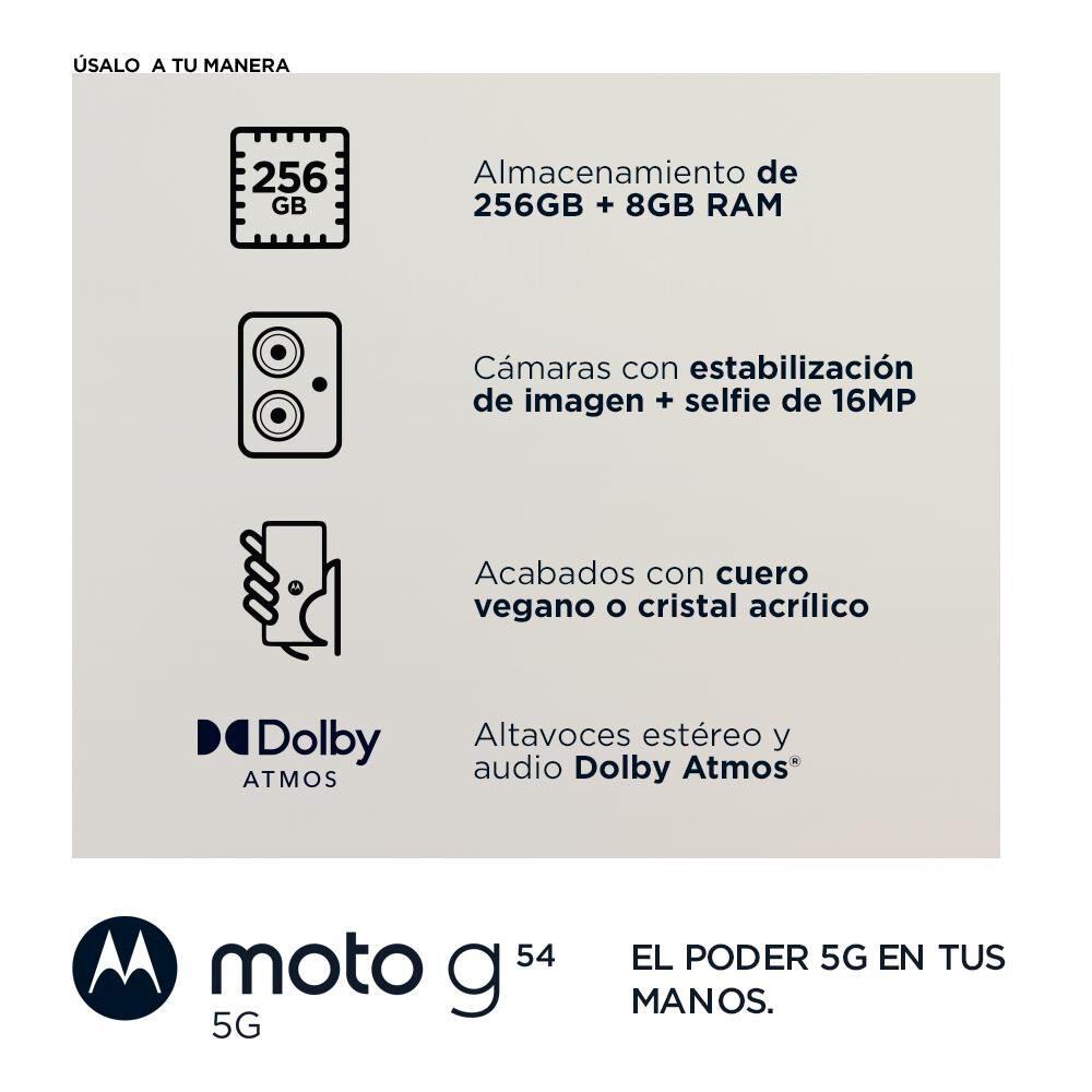 Smartphone Motorola Moto G54 / 5G / 256 GB / Liberado image number 1.0