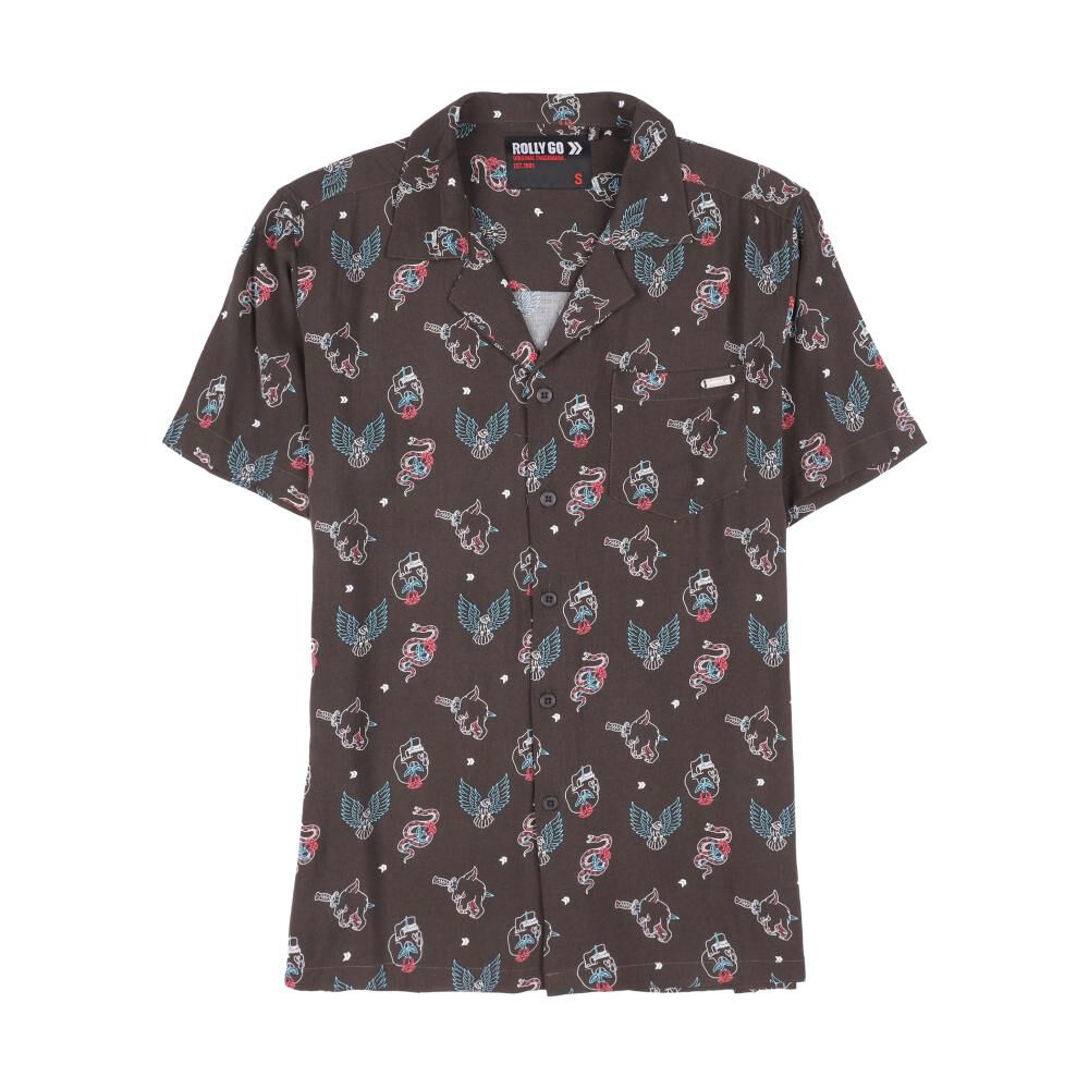 Camisa Estampada Manga Corta Hombre Rolly Go image number 0.0