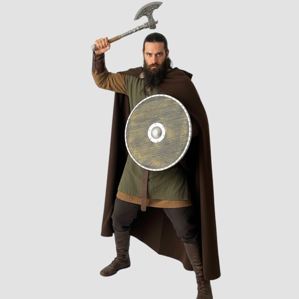 Escudo Y Hacha Medieval Vikinga Cosplay Accesorio Disfraz image number 3.0