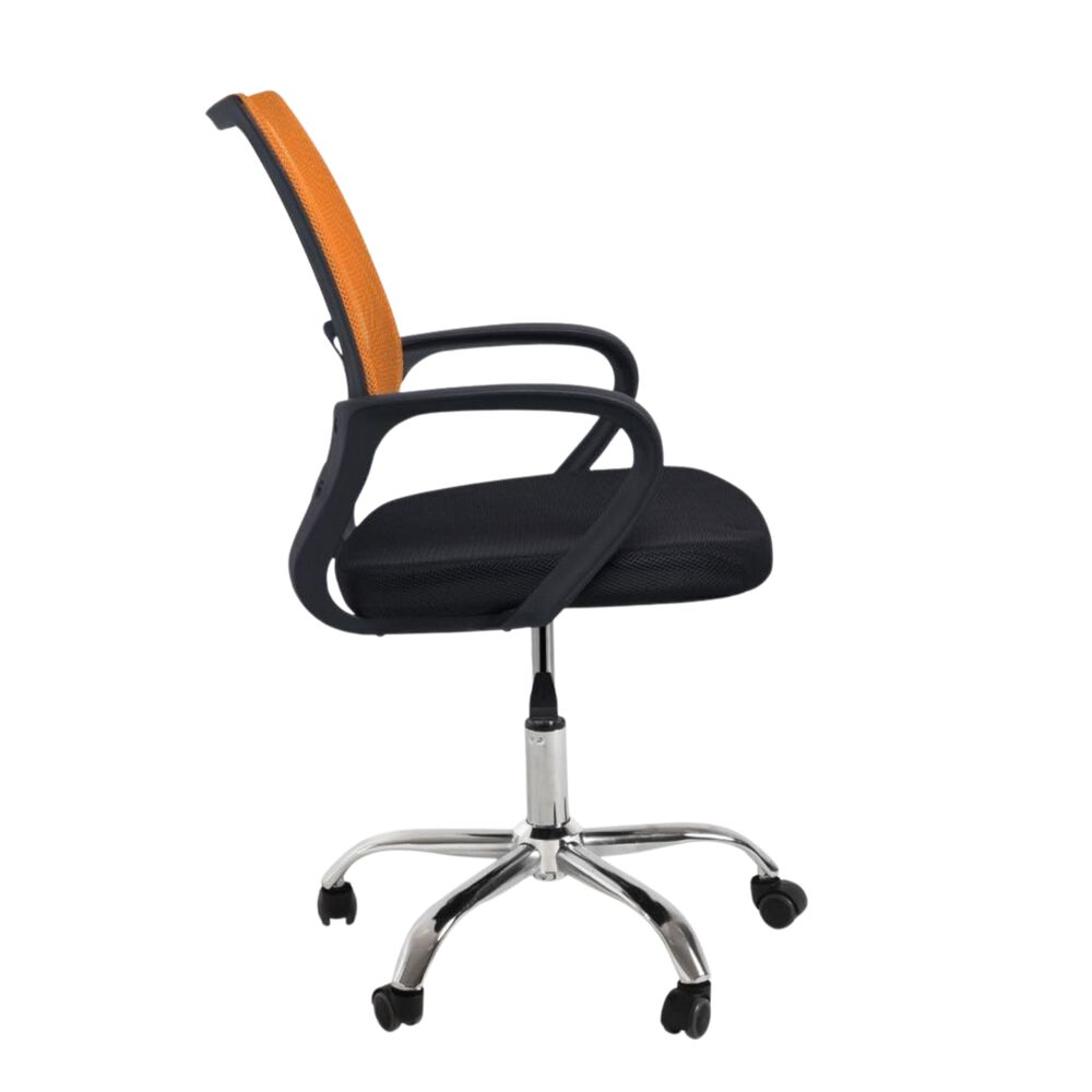 Silla Ejecutiva Ergon&oacute;mica Nueva York - Respaldo De Malla Naranja, Comodidad Y Estilo Para Tu Oficina image number 4.0