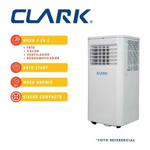 Aire Acondicionado Port&aacute;til Clark 12000 Btu Frio/calor Npl-12h